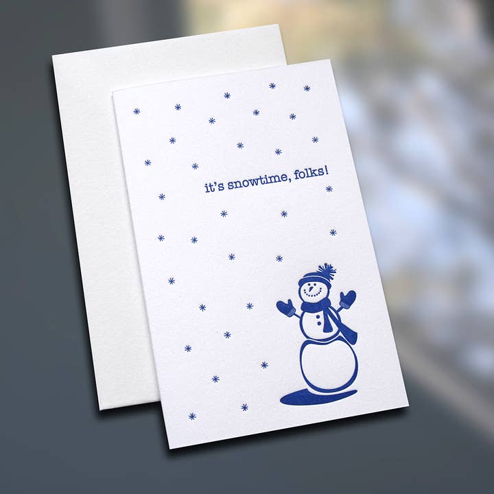 Mini carte Snowtime - Boîte de 6 pour la vente par Sky of Blue Cards