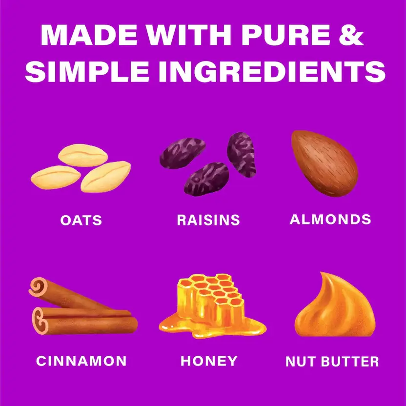 Over Easy – Großhandel Snack-Riegel – Over Easy: Haferflocken-Rosinen-Frühstücksriegel6