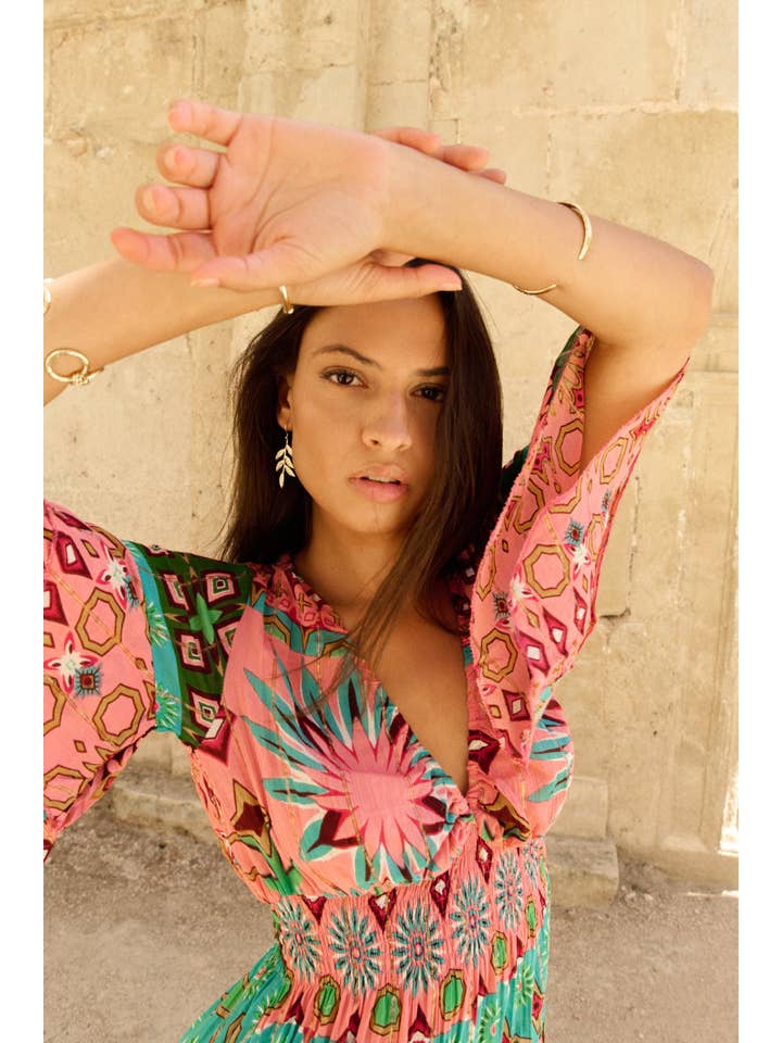 Piti Cuiti - Wholesale Dress - Women's - GOA PINK SHORT DRESS