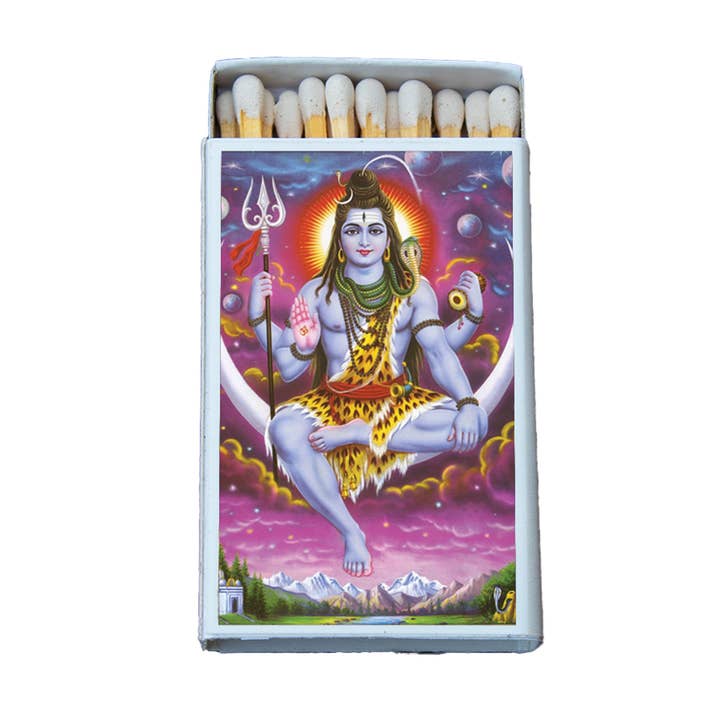 Most Amazing - Wholesale Matches - Hindu Deity Shiva Matchbox • Candle Acc • Matches