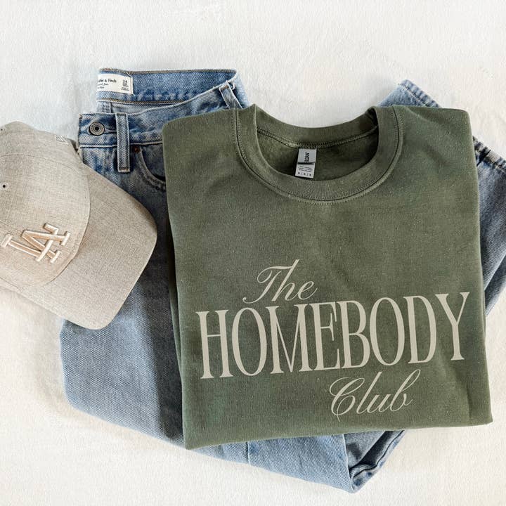 Lucy + Company - Wholesale Graphic Sweatshirt - Women's - The Homebody Club Graphic Sweatshirt