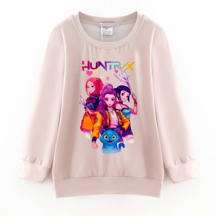 Auraquise - Wholesale Sweatshirt - Kids - Girls Popular Kpop Demon Hunter Printed Sweatshirts Collection3