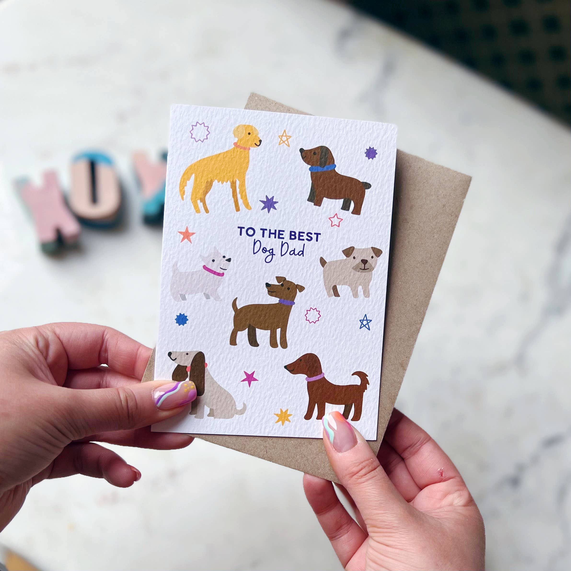 Xoxo Designs by Ruth - Wholesale Father's Day Card - To The Best Dog Dad1