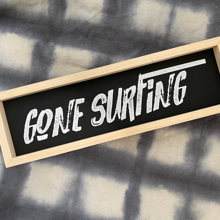 Gone Surfing Cali Wall Art (More Colors) for wholesale by Southern Mesa Trading Co.