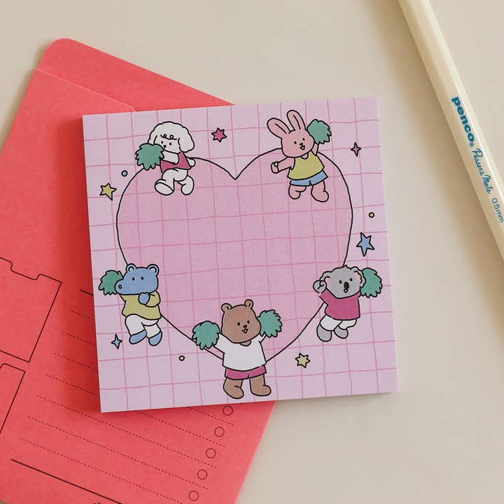 K-Wonderland - Wholesale Sticky Notes - Dailylike My Buddy Sticky Memo Note Pad4