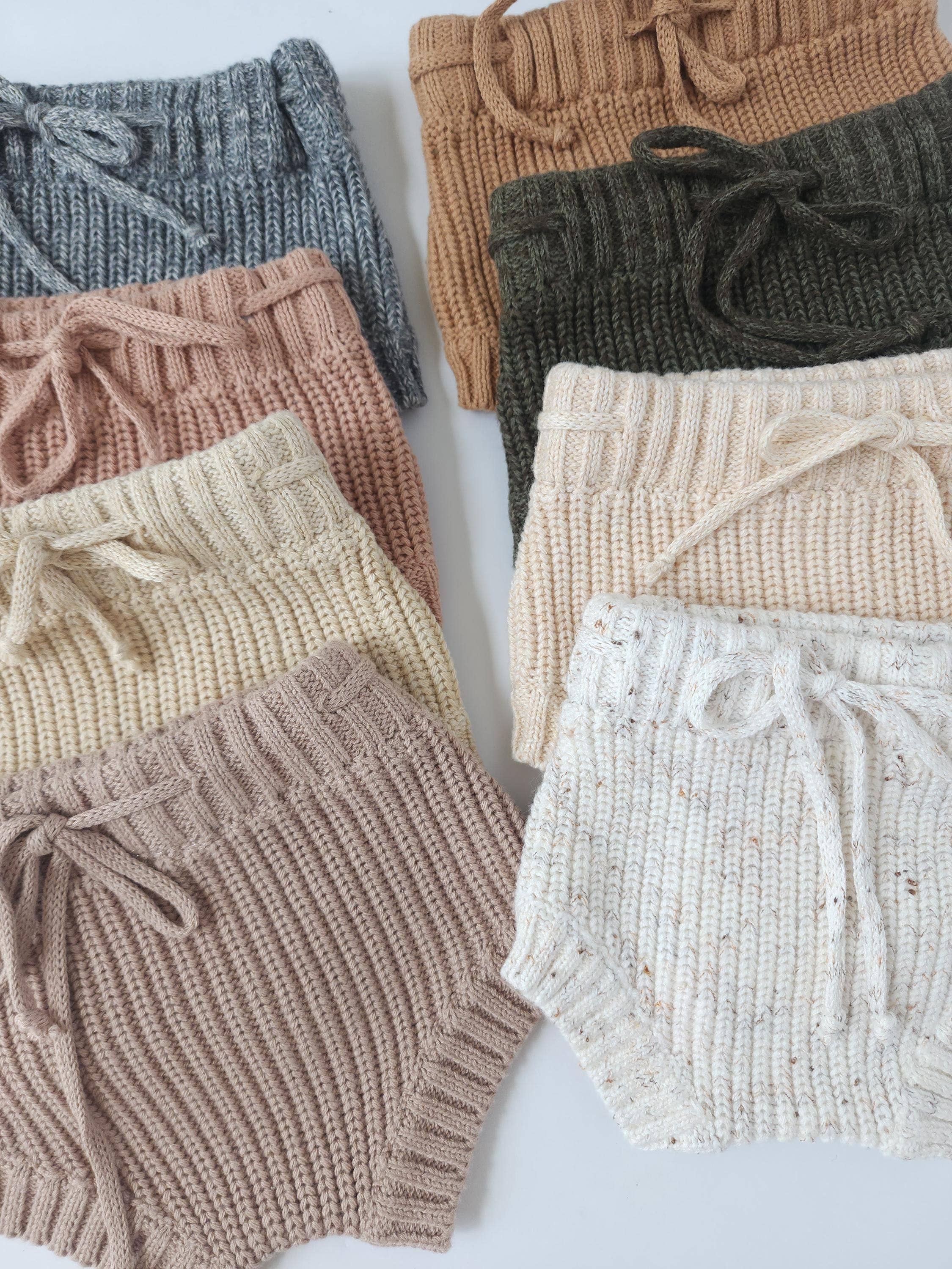 OLIVE & CRADLE - Wholesale Underwear/Diaper Cover - Baby - Chunky Knit Ribbed Bloomer10