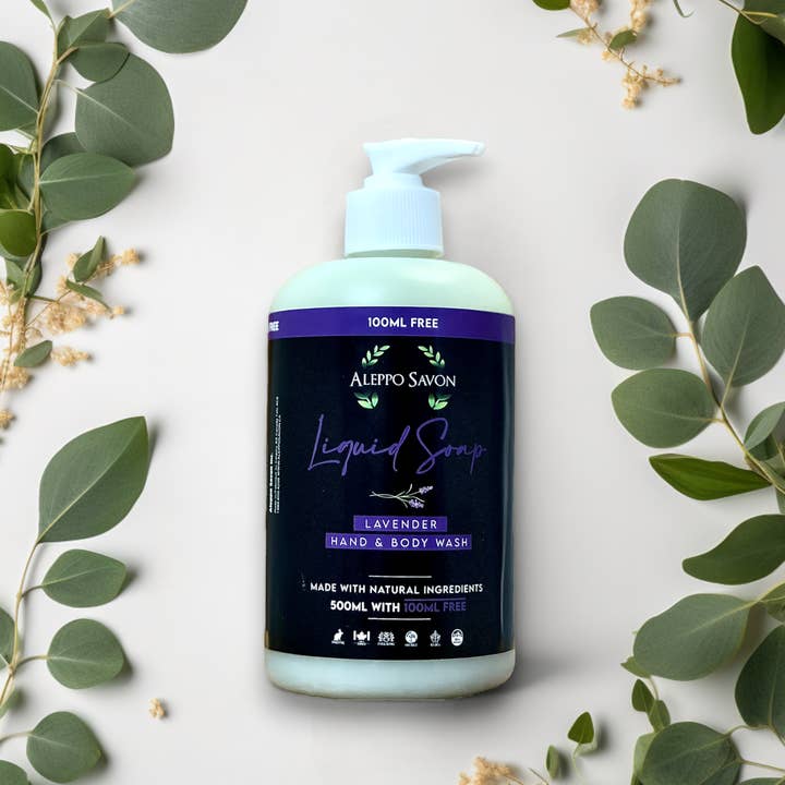 Savon Liquide à la Lavande - Lavage pour les Mains et le Corps pour la vente par Aleppo Savon