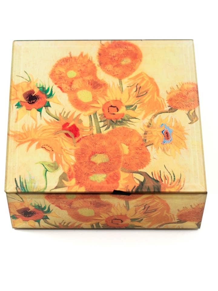 Sunflowers By Van Gogh Keepsake Box for wholesale by Value Arts