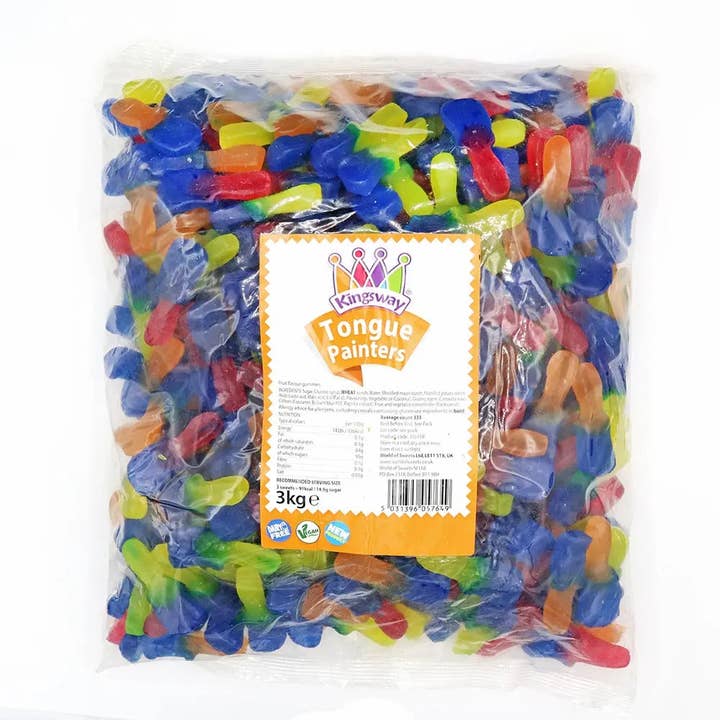 Gaffney's Sweets & Treats Wholesale - Wholesale Gummy - Kingsway Vegan Tongue Painters 3kg