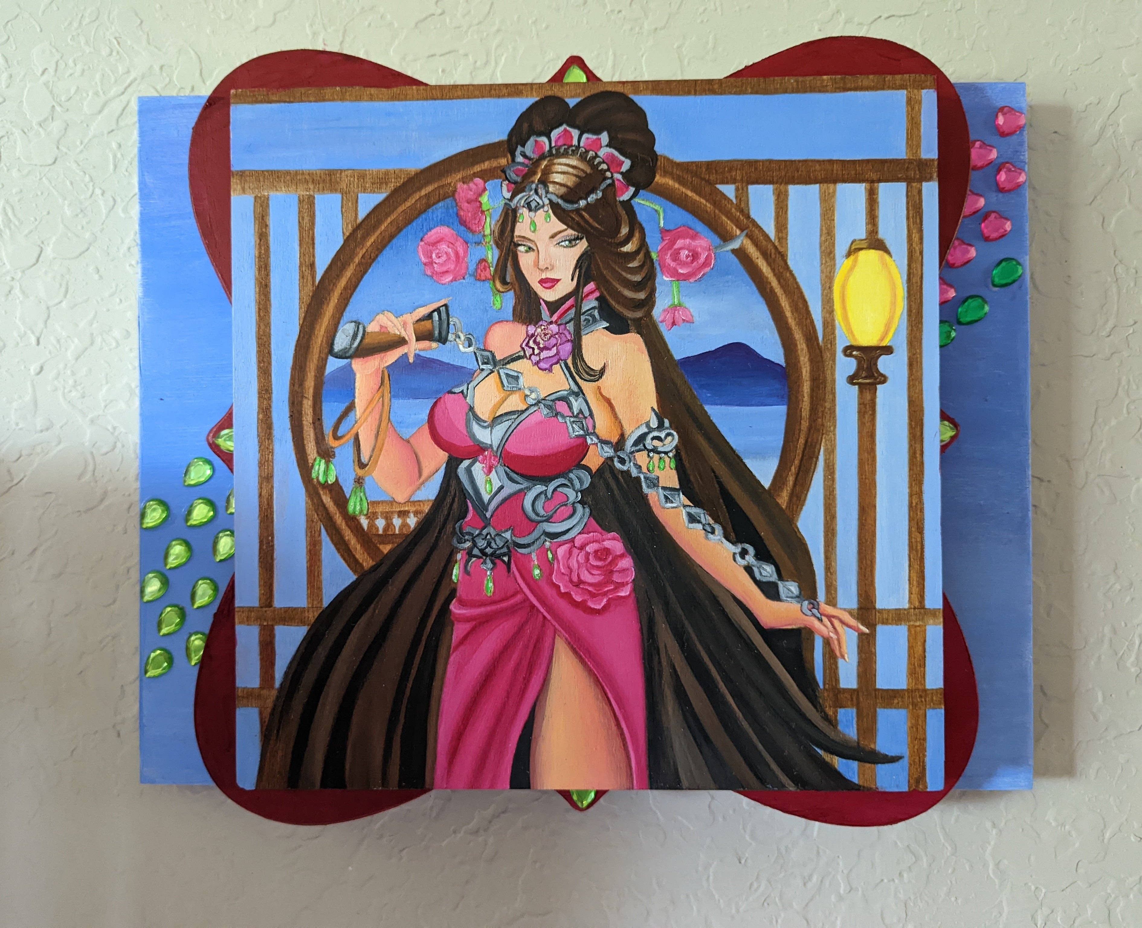 Sharon Tatem Fashion LLC - Wholesale Painting/Drawing - Painting Oil on Wood Panel Womplay Games Daioshin King Of Thrones2