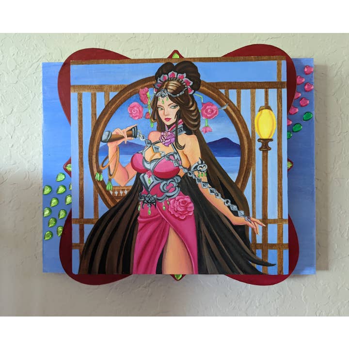 Sharon Tatem Fashion LLC - Wholesale Painting/Drawing - Painting Oil on Wood Panel Womplay Games Daioshin King Of Thrones2