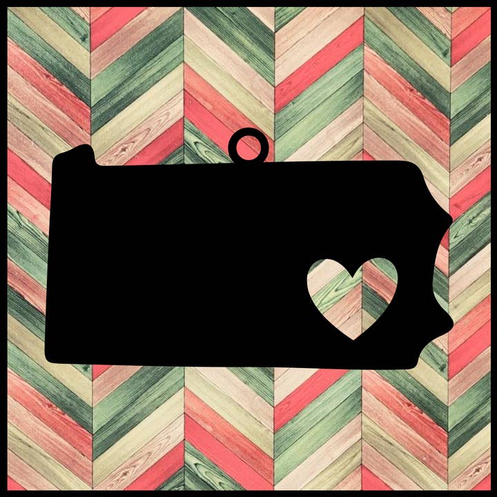 Ornamento in metallo Pennsylvania per la vendita all'ingrosso da parte di Designed With Sparks