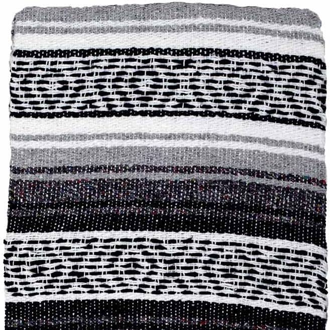 West Path - Wholesale Picnic Blanket - Mexican Blankets Black Serape | Picnic | Camp | Yoga | Beach2