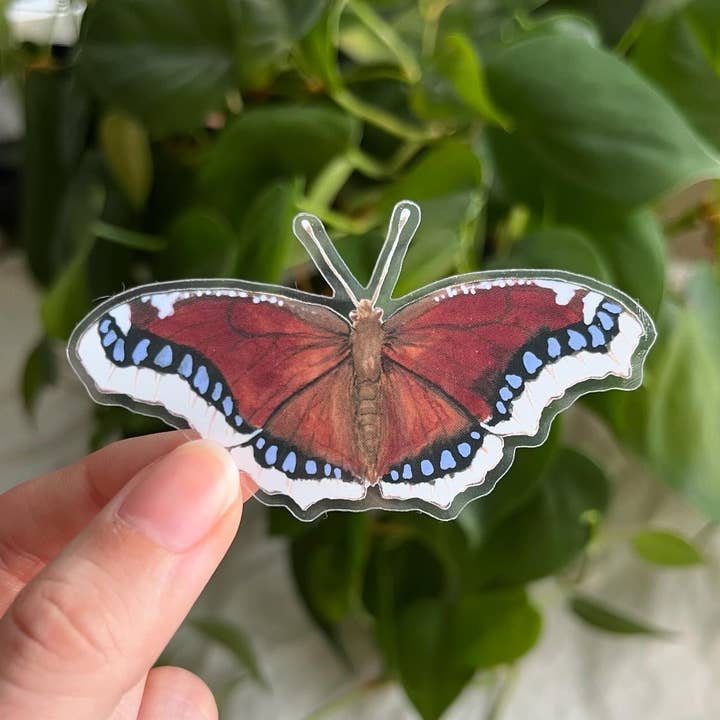 Mourning Cloak Butterfly Sticker for wholesale by Lauren Noel Studio