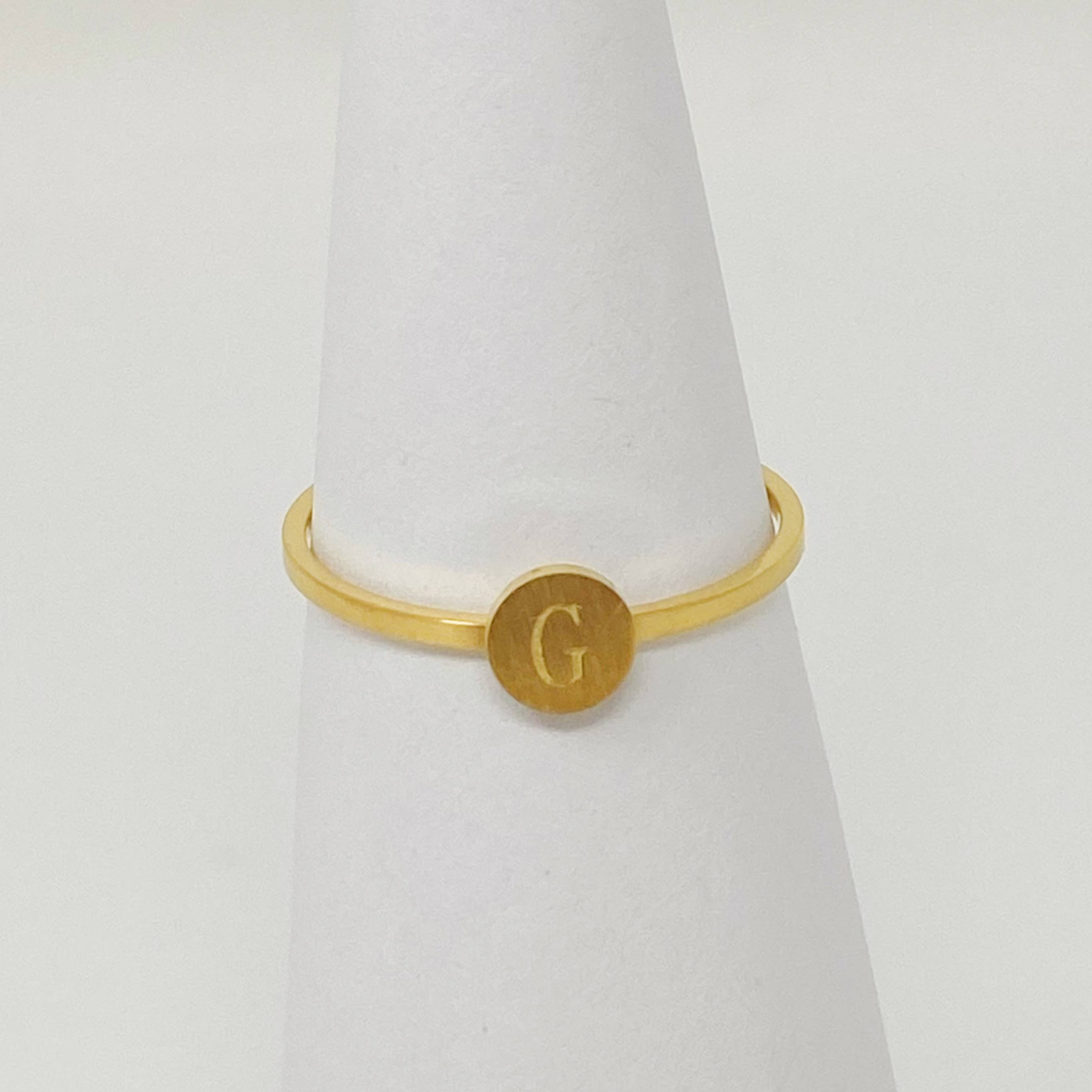 Ellison+Young - Wholesale Band/Stacked Ring - Tiny Initial Ring1