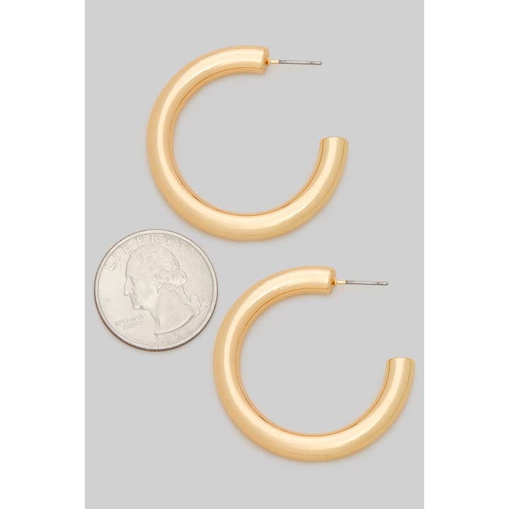 Girly - Wholesale Hoop Earrings - TUBE HOOP EARRINGS 1