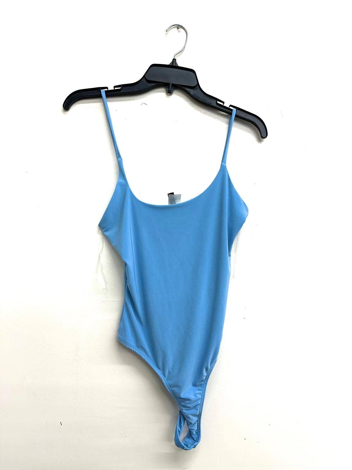 Uptown Apparel - Wholesale Bodysuit - Women's - J6997 One Shoulder Double Straps Slinky Bodysuit2