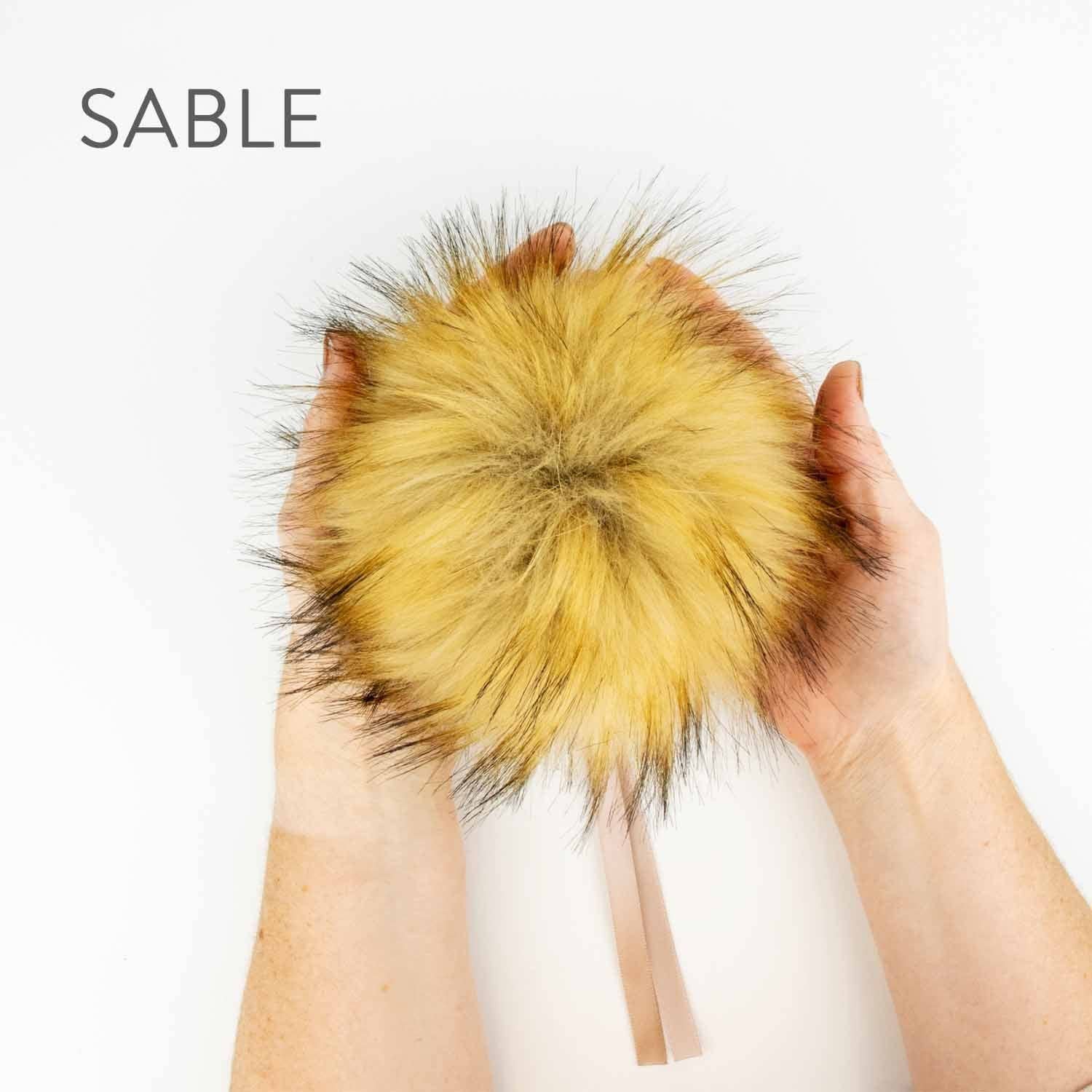 Twice Sheared Sheep - Wholesale Craft Supplies - 6" (15cm) Faux Fur Pom Pom12