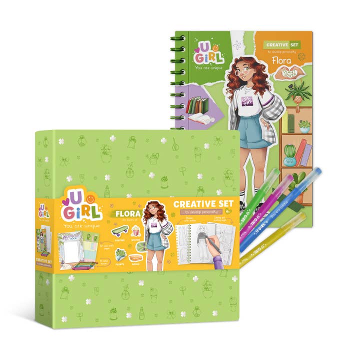 Kreativitetssæt Bog For Piger Med Opgaver Klistermærker Farvelægninger for engroshandel hos DoDo Brand