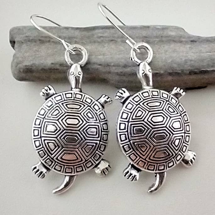Piccadilly Pendants – Großhandel Ohrhänger – Schildkrötenohrringe, Silberne Schildkrötenohrringe, Küstenschmuck2