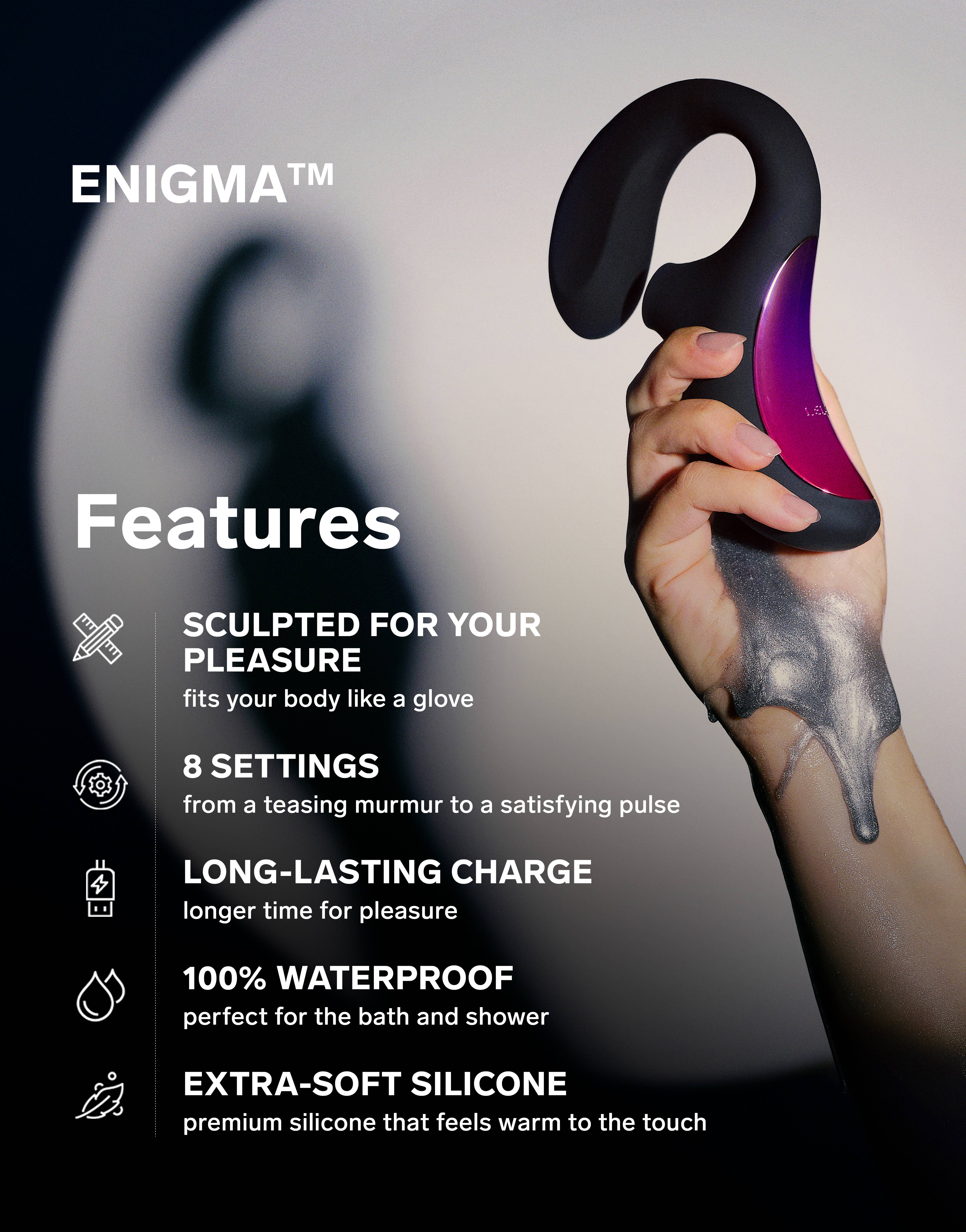 LELO - Wholesale Sex Toy - Enigma Dual Action Sonic Massager - Silicone Sex Toy7
