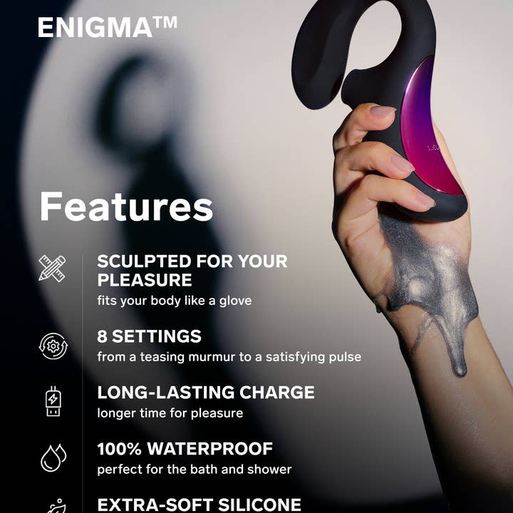 LELO - Wholesale Sex Toy - Enigma Dual Action Sonic Massager - Silicone Sex Toy7