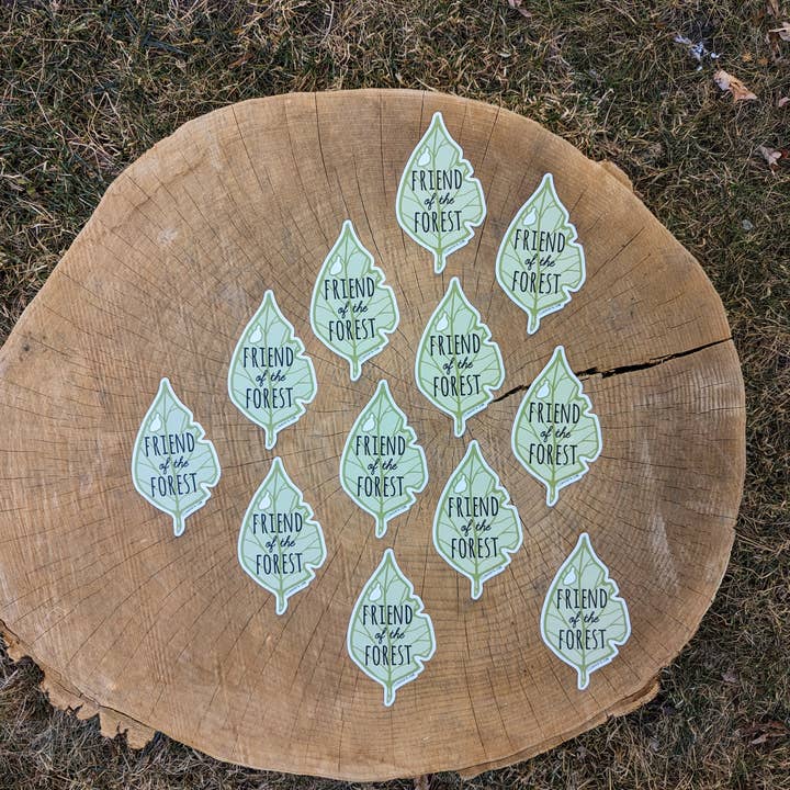 ilikesara | art + goods - Wholesale Sticker - sticker | friend of the forest leaf1