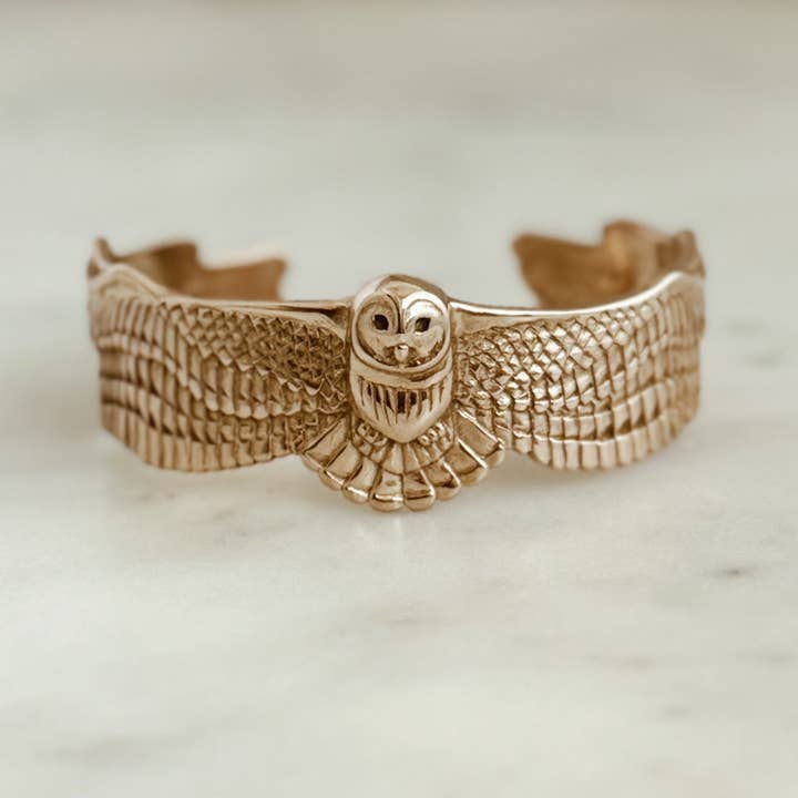 OWL CUFF for wholesale by Mimosa Handcrafted