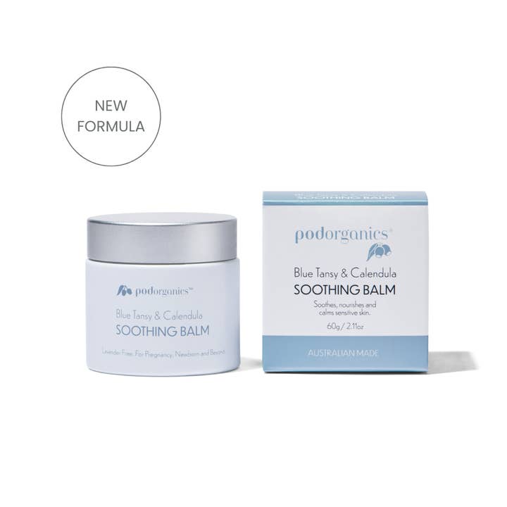 Blue Tansy & Calendula Soothing Balm for wholesale by Pod Organics Pty Ltd