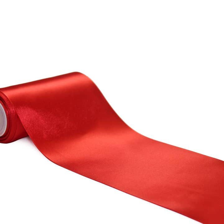 LA Ribbons Wholesale - Wholesale Ribbon - Gift Wrapping - Double Face Satin Ribbon | Red (250)7