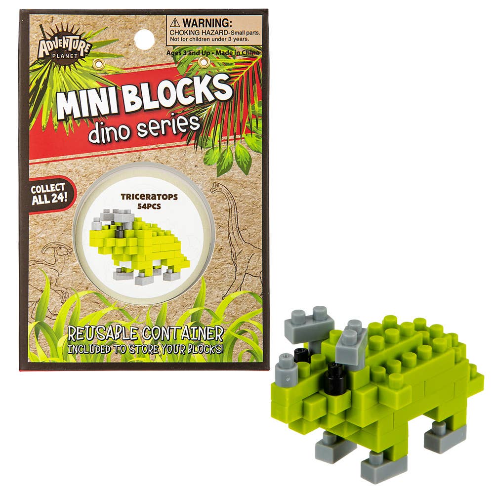 The Toy Network - Wholesale Build-a-Toy - Kids - (T) MINI BLOCKS TRICERATOPS4