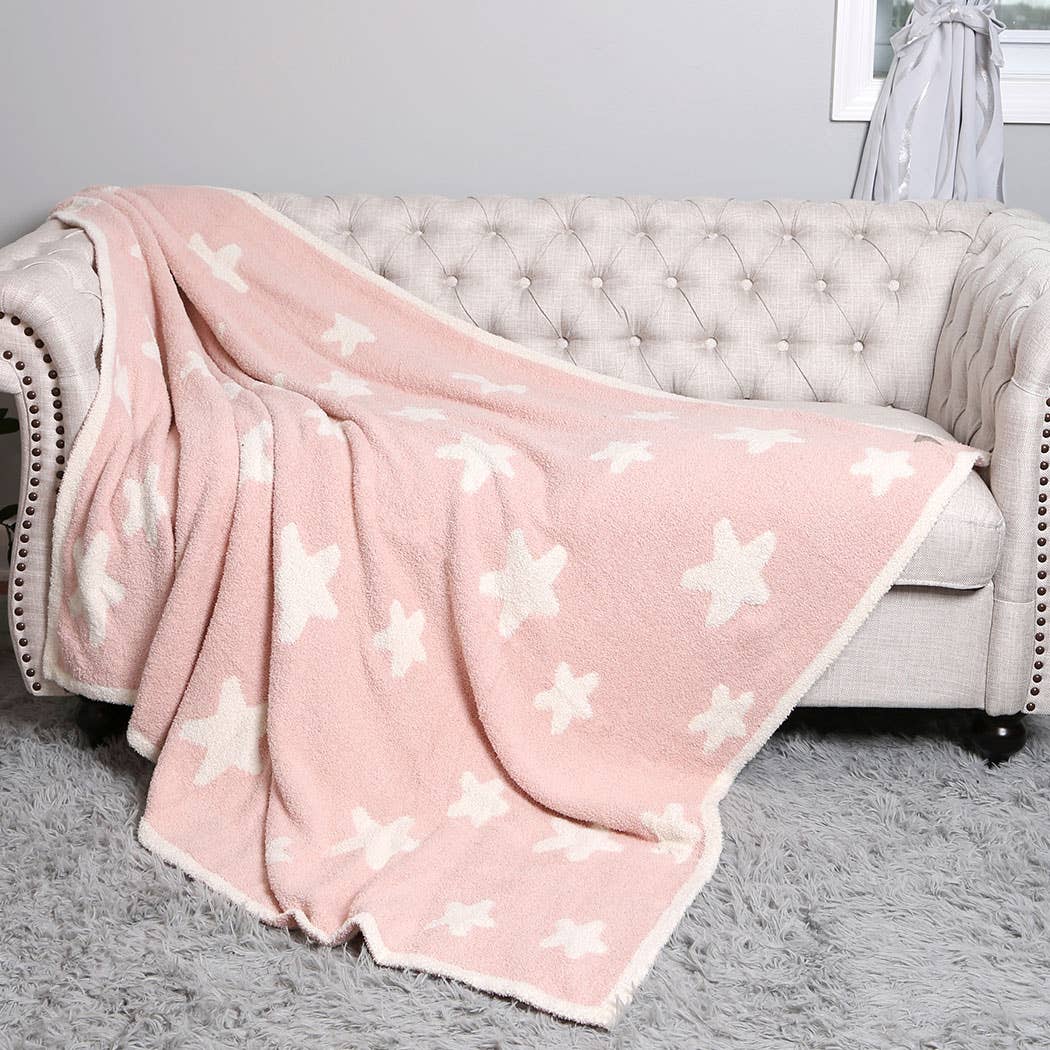 Fashion City - Wholesale Throw Blanket - Star Print Luxury Soft Throw Winter Blanket9