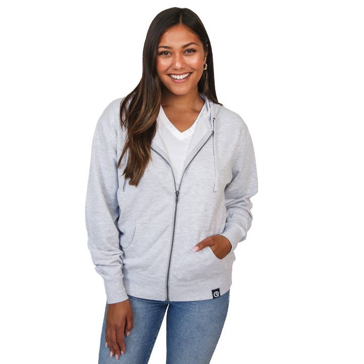 Heather Gray Hero Hoodie Classic for wholesale by Quikflip Apparel