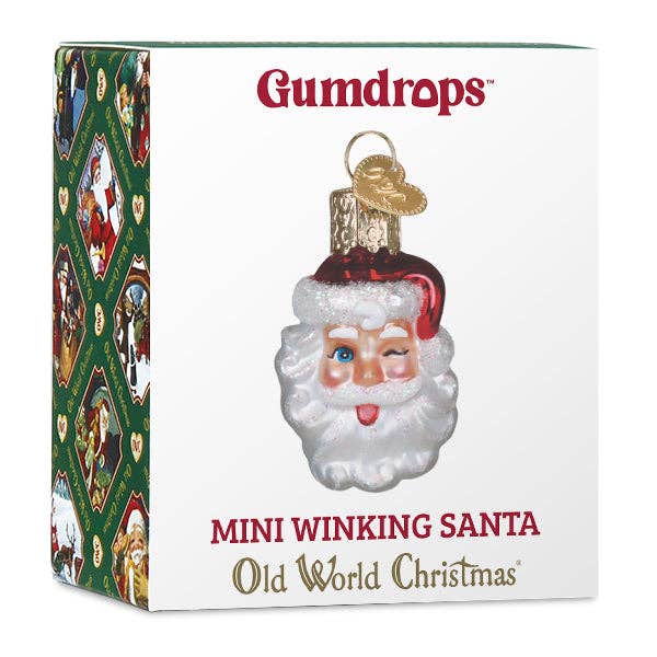 Old World Christmas - Wholesale Ornament - Mini Winking Santa Ornament5