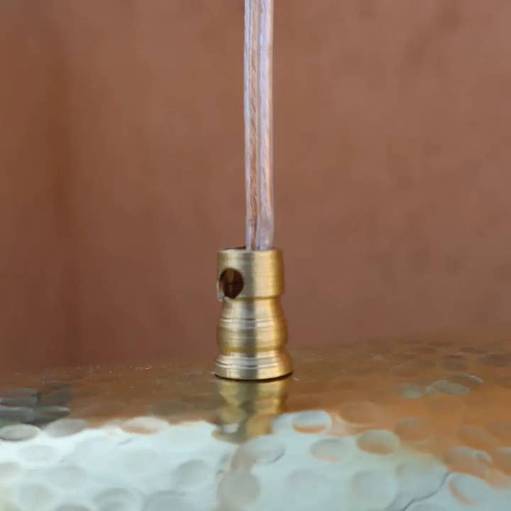 Néda - Wholesale Chandelier/Hanging Light - Lotus Leaf Brass Pendant "NOOR" - Smooth2