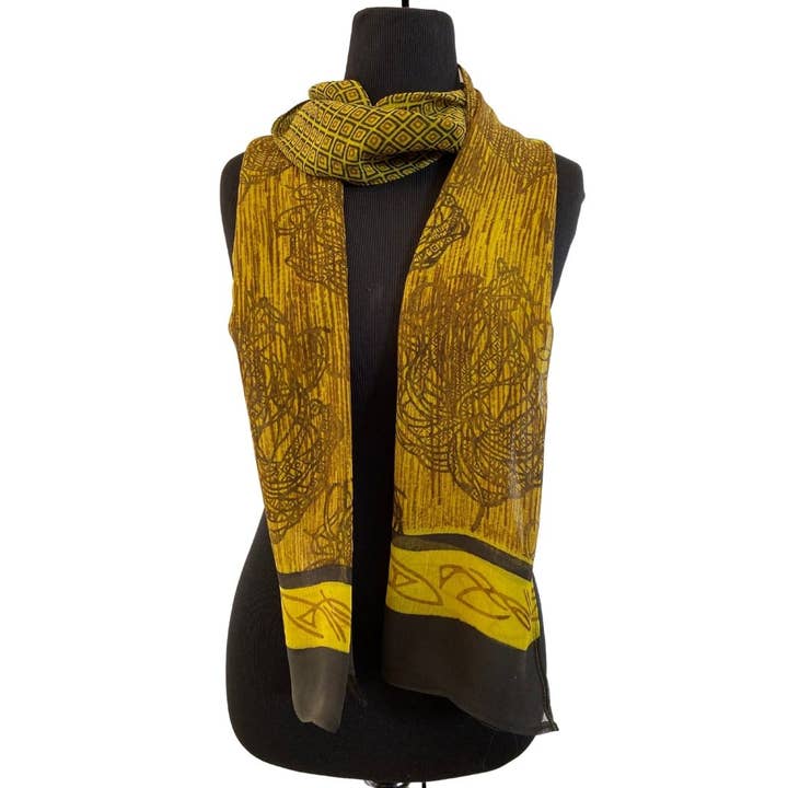 Mousseline transparente - Laiton pour la vente par Harshita's Designs