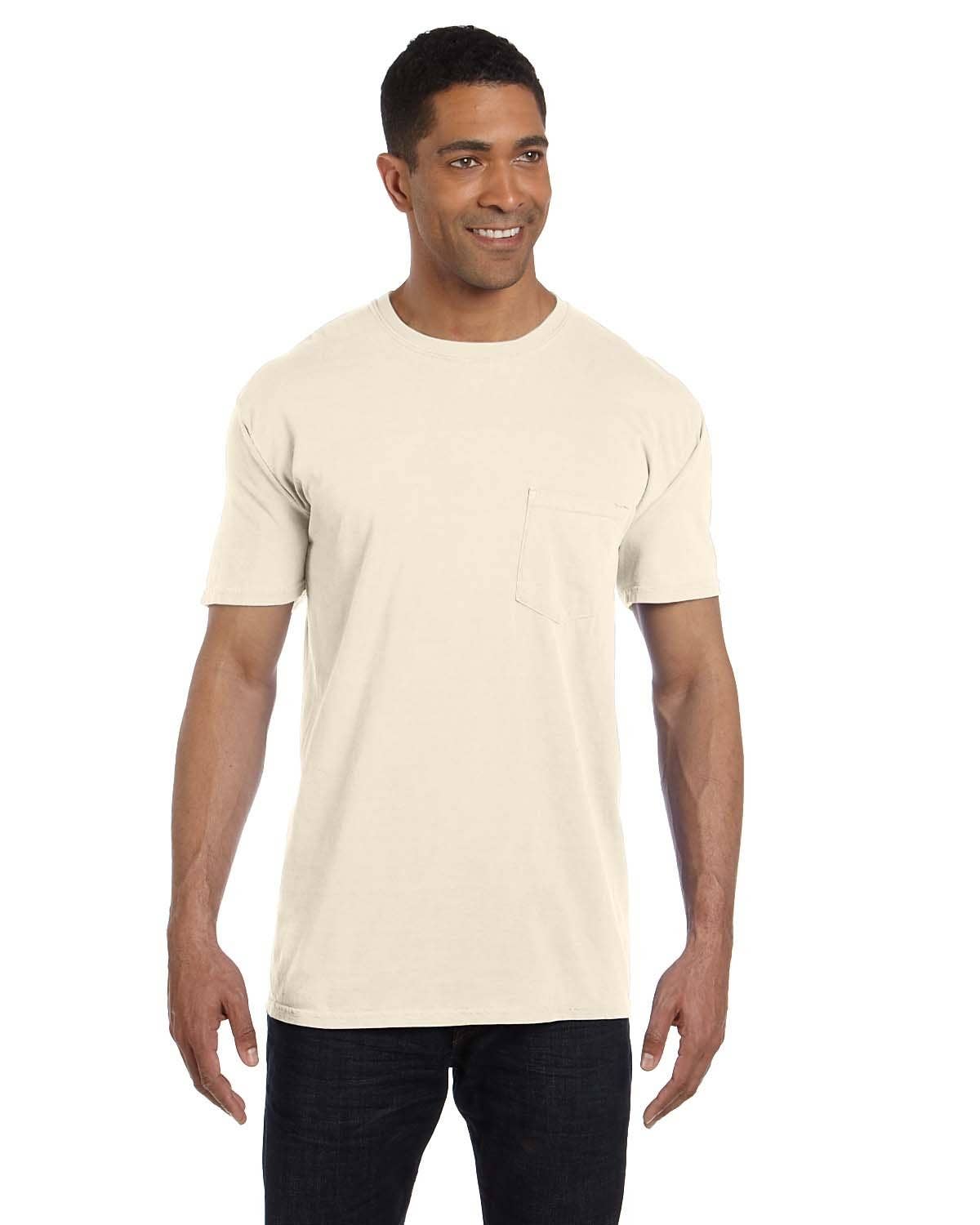 Total Apparel - Wholesale T-Shirt - Unisex - Comfort Colors Garment-Dyed Pocket Blank T-Shirt | 6030CC27