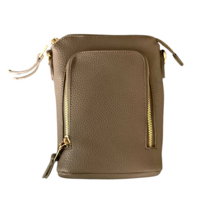 Kenze Panne - Wholesale Crossbody Bag - Women's - 3 ZIPPER CROSSBODY 18