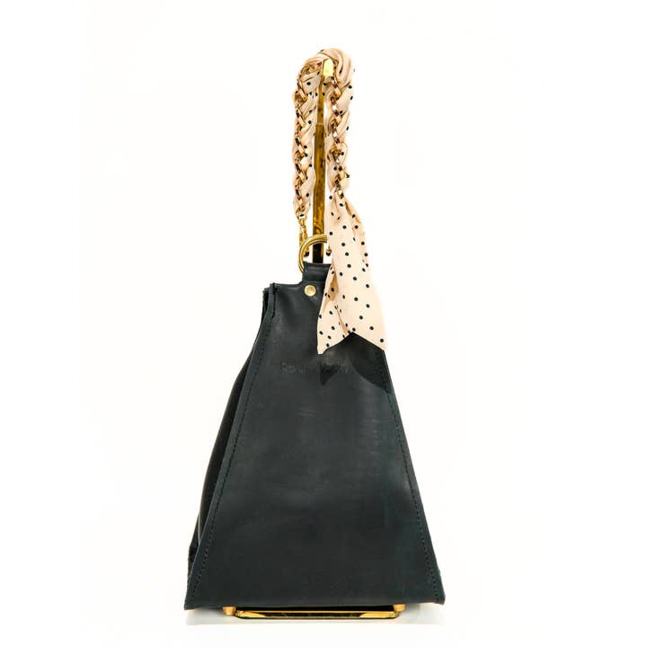 Designed For Joy - Wholesale Top Handle Bag - Women's - Leather Bucket Bag, Medium Size - The Millie