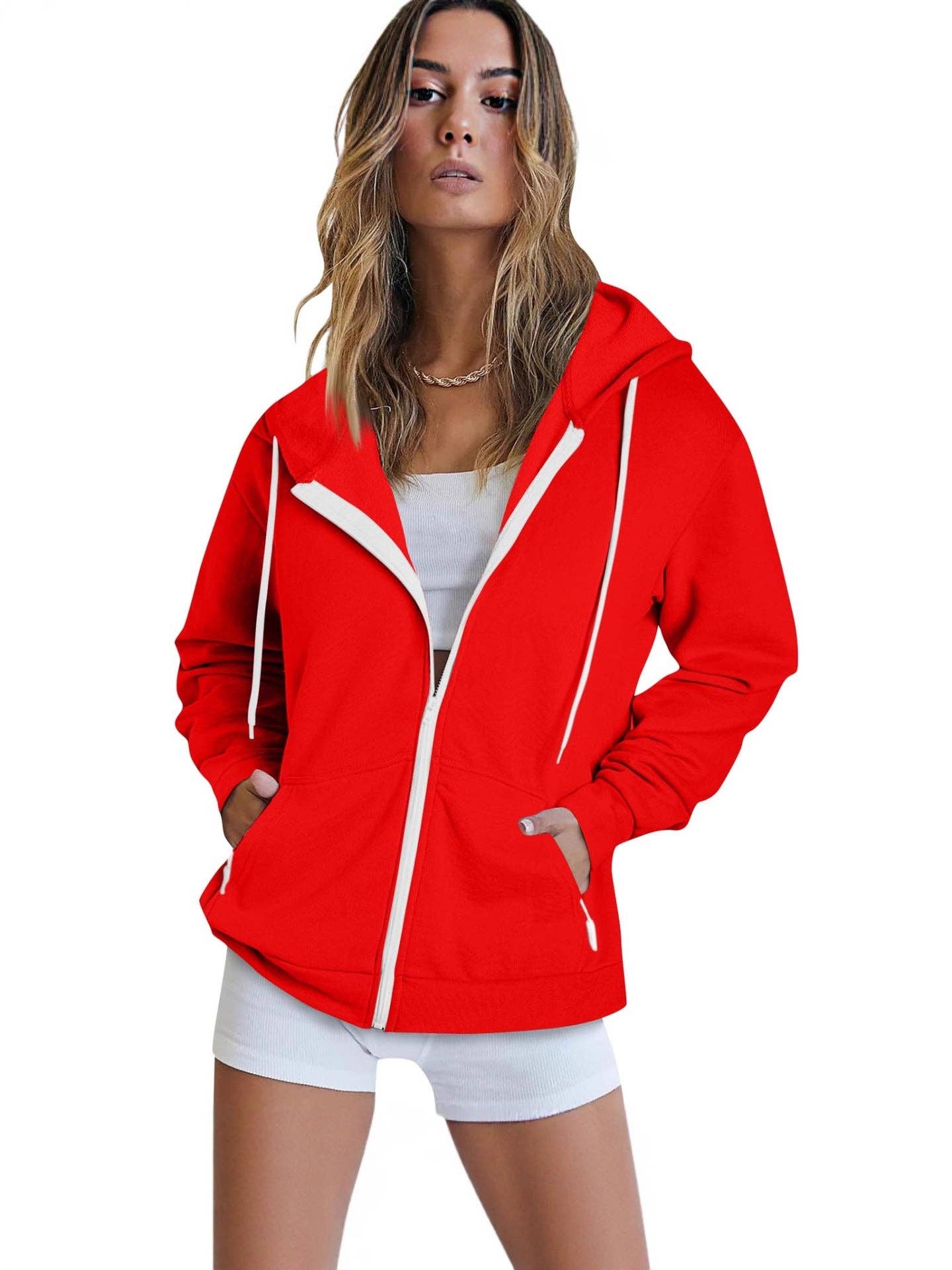 SALINA TRADING INC - Wholesale Hoodie - Women's - Unisex Hooded Zipper Jacket Casual Sports Hoodie21
