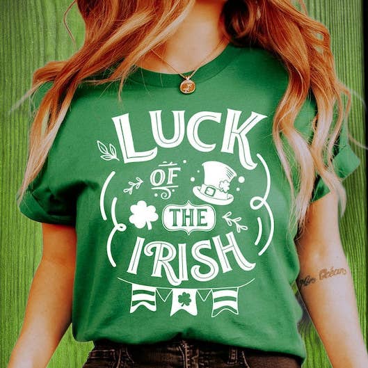 St Patricks Day T-Shirt - Green Screen Print for wholesale by STRONG N FREE CDN
