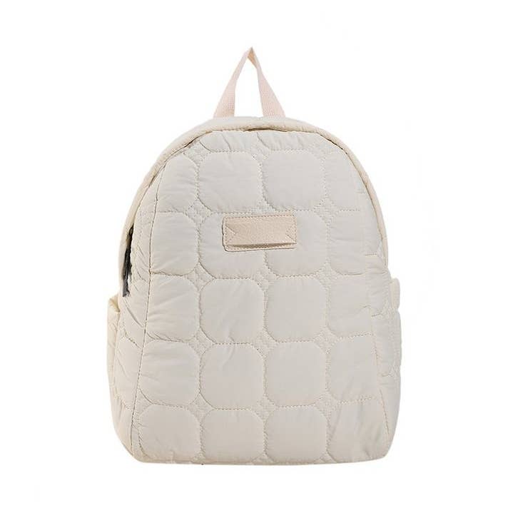 Solid Color Cotton Zipper Backpack Versatile for Daily Use and other Purchase Wholesale quilted backpack. Free Returns & Net 60 Terms on Faire trending on Faire.