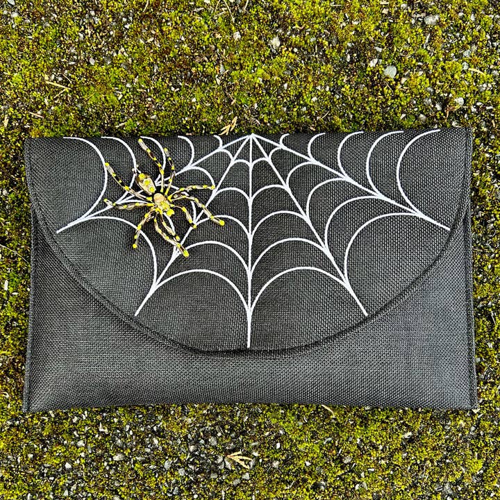 Spiderweb Embroidery Envelope Bag for wholesale by Witches