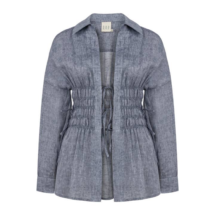 Dor Raw Luxury - Wholesale Button Down Shirt - Women's - Everything's About Me Linen Shirt3