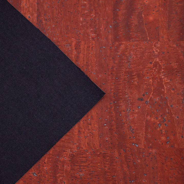 Meninas Bonitas Cork – material para artesanato por atacado – Tecido de Cortiça Portuguesa Vermelho Escarlate COF-155