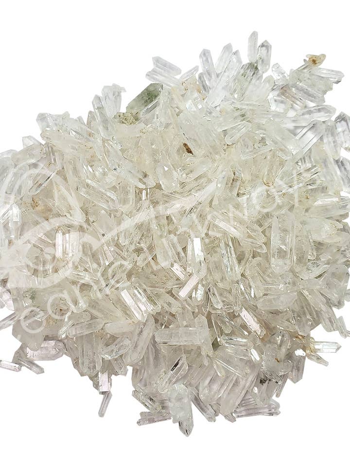 (2 KG LOT)POINT - CRYSTAL QUARTZ ROUGH THIN 0.5-2" for wholesale by Oceanic Linkways Inc