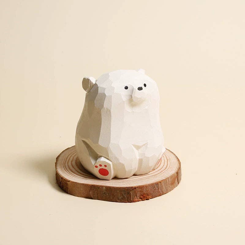Gohobi （We cover U.S. import duties） - Wholesale Decorative Figurine - Gohobi Handcrafted Wooden Bear Ornament14