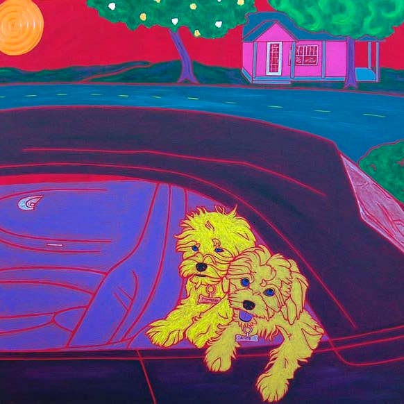 "Back Seat Drivers"- Limited Edition MATTED Print for wholesale by Angela Bond Art