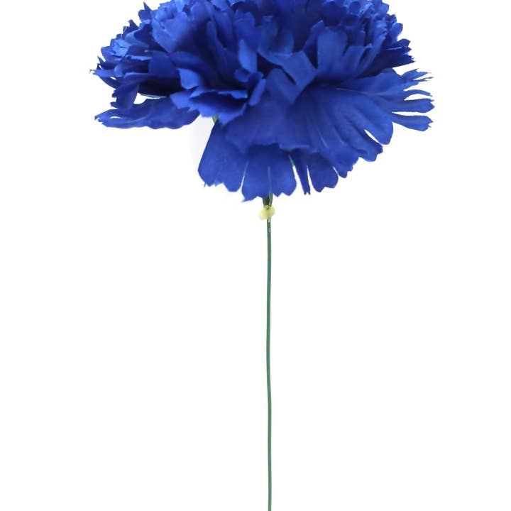 Große Flamenco Nelkenblume fürs Haar · Blau Ø13 cm für den Großhandel von BRANDELIA