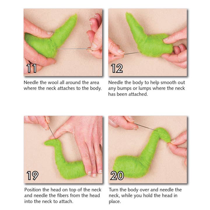 Woolpets - Wholesale DIY Craft Kit - Dinosaur Felting Kit